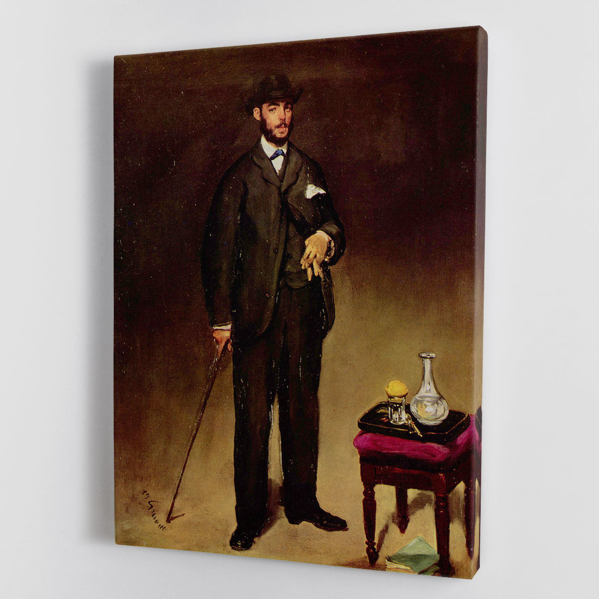 Portrait of ThCodore Duret by Manet Canvas Print or Poster - Canvas Art Rocks - 1