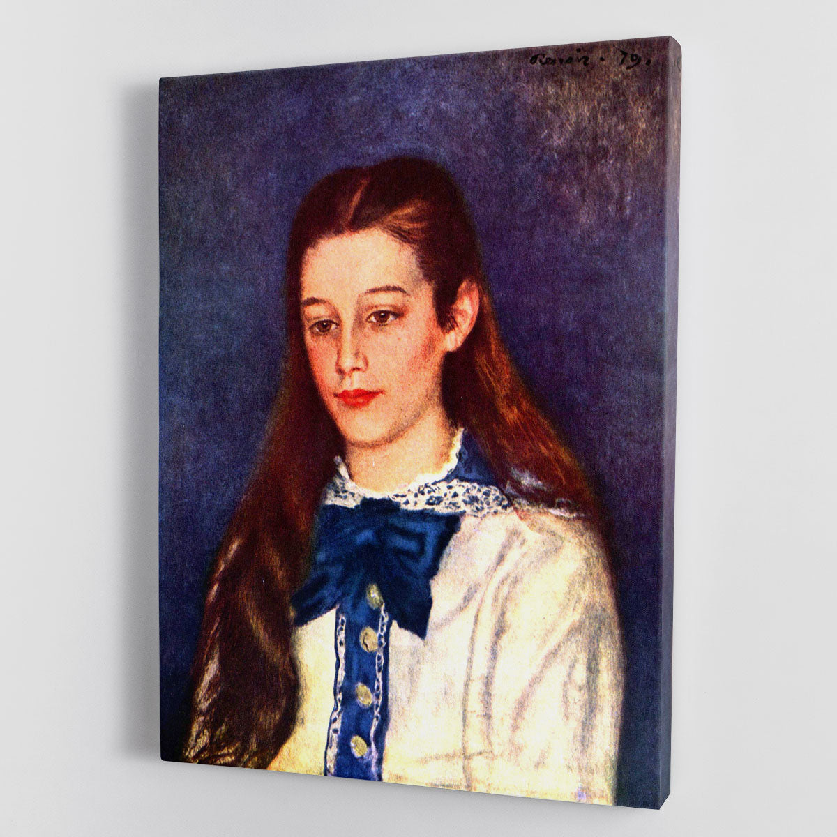 Portrait of Therese Berard by Renoir Canvas Print or Poster - Canvas Art Rocks - 1