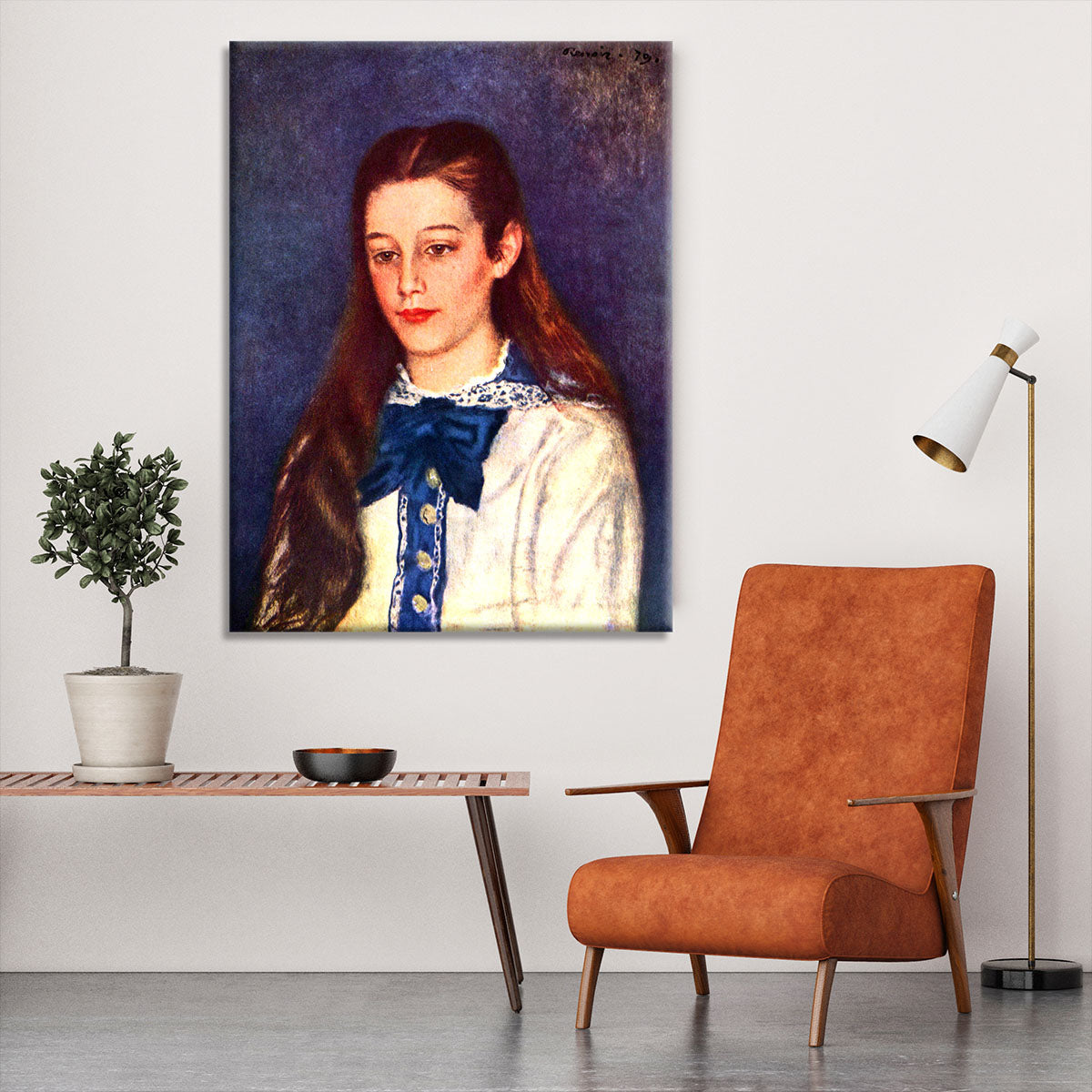Portrait of Therese Berard by Renoir Canvas Print or Poster - Canvas Art Rocks - 6