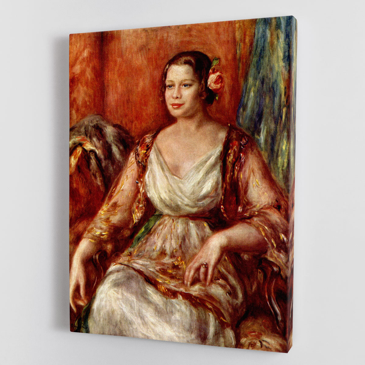 Portrait of Tilla Durieux by Renoir Canvas Print or Poster - Canvas Art Rocks - 1