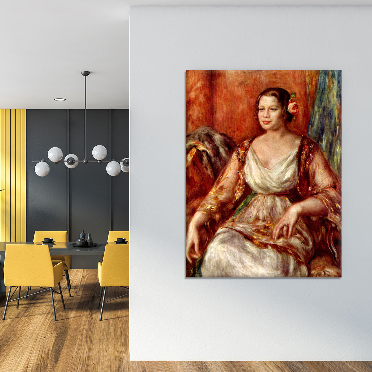 Portrait of Tilla Durieux by Renoir Canvas Print or Poster - Canvas Art Rocks - 4