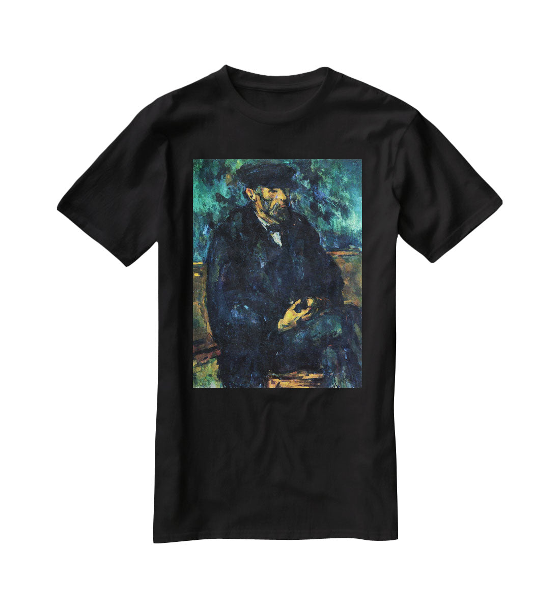Portrait of Vallier by Cezanne T-Shirt - Canvas Art Rocks - 1