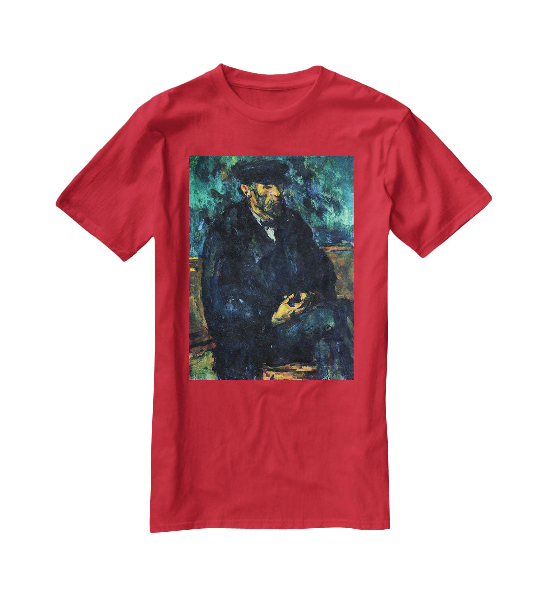 Portrait of Vallier by Cezanne T-Shirt - Canvas Art Rocks - 4