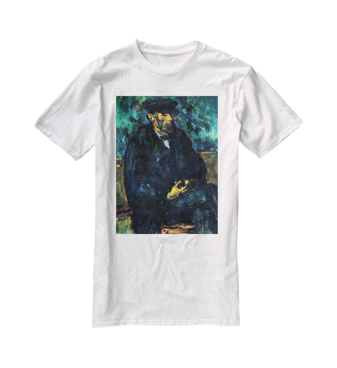 Portrait of Vallier by Cezanne T-Shirt - Canvas Art Rocks - 5