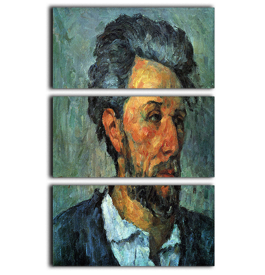 Portrait of Victor Chocquet by Cezanne 3 Split Panel Canvas Print - Canvas Art Rocks - 1