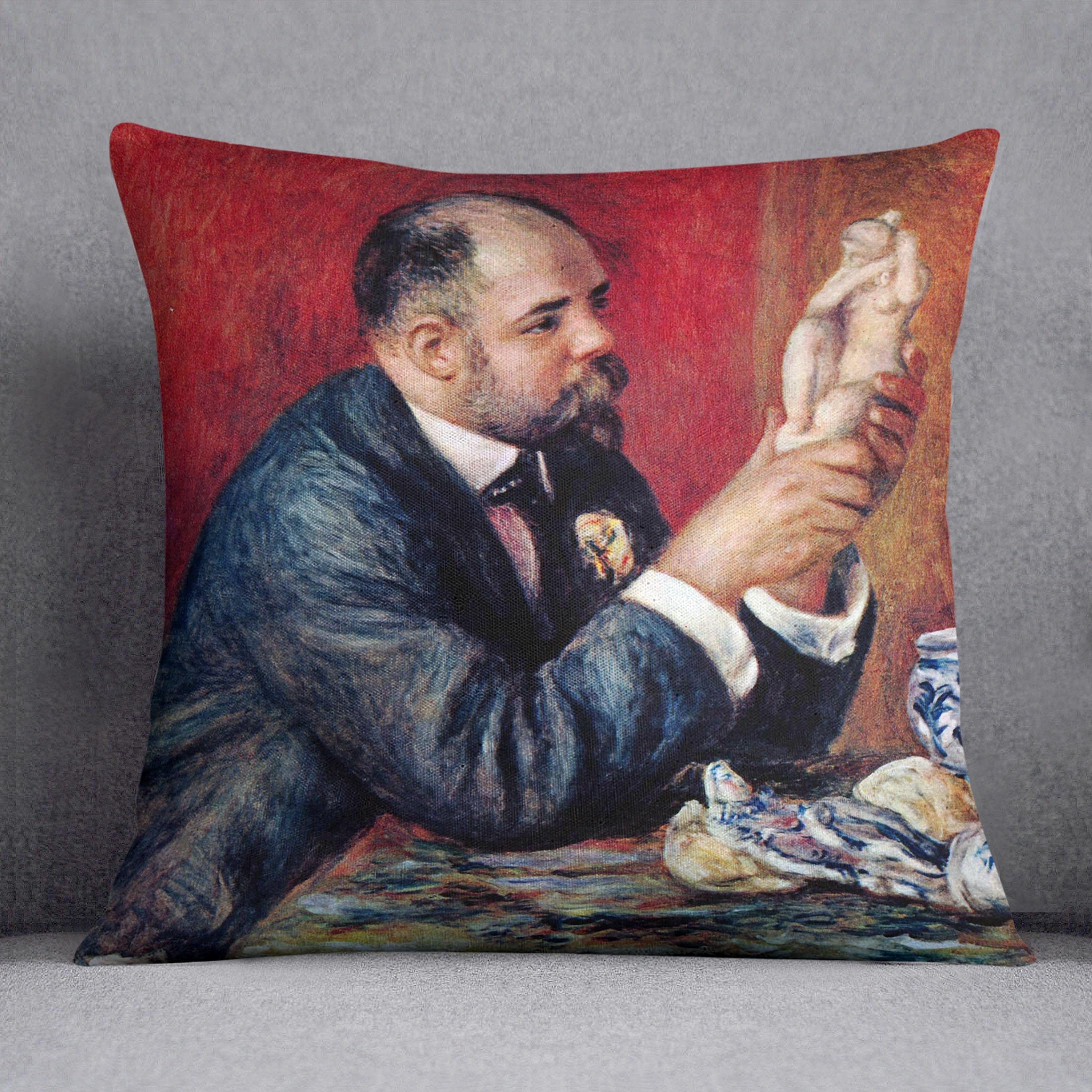 Portrait of Vollard by Renoir Cushion