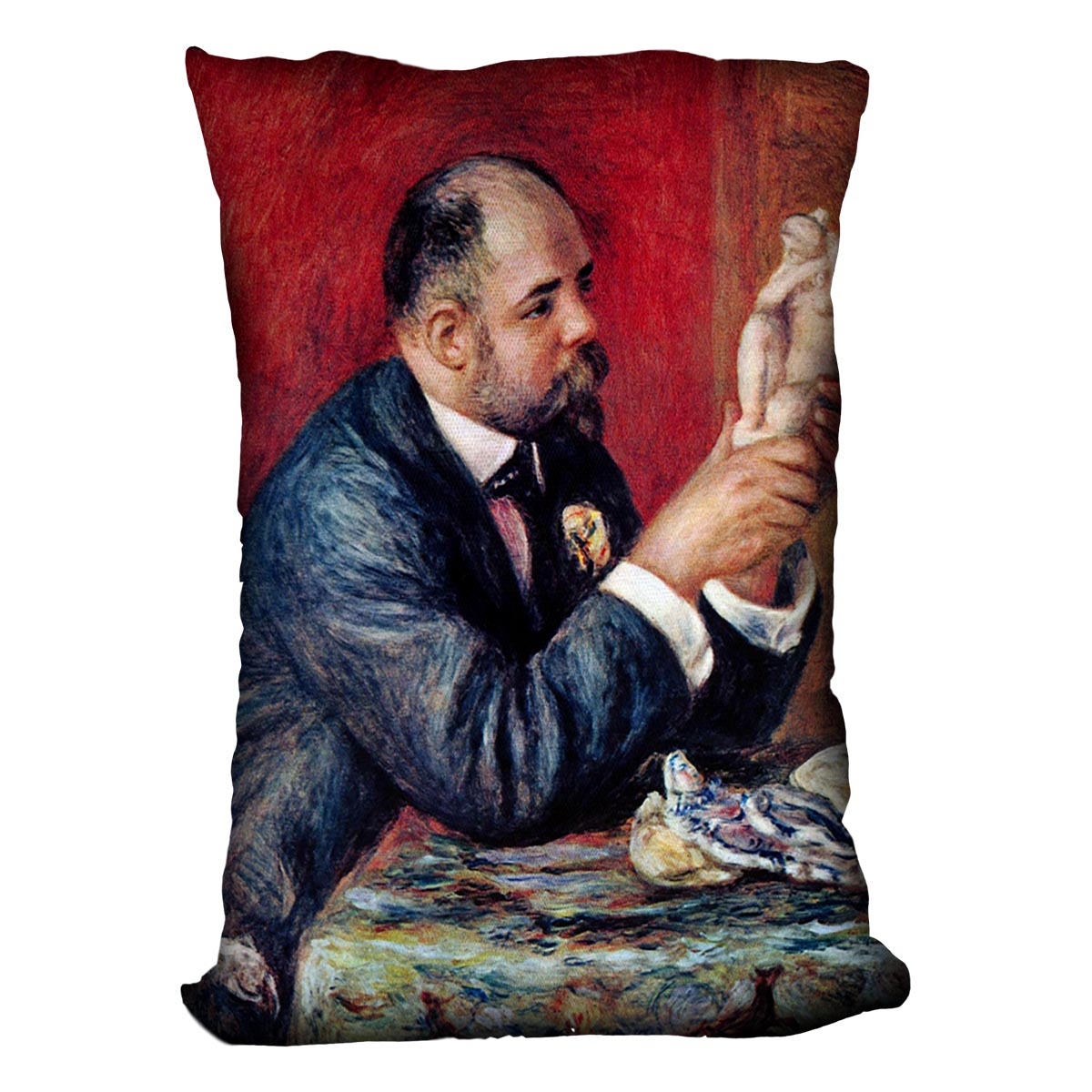 Portrait of Vollard by Renoir Cushion