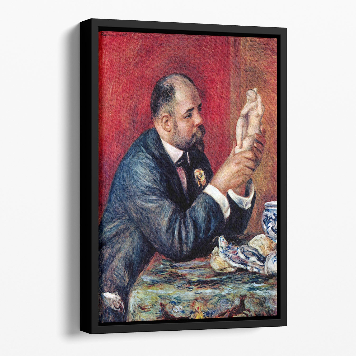 Portrait of Vollard by Renoir Floating Framed Canvas