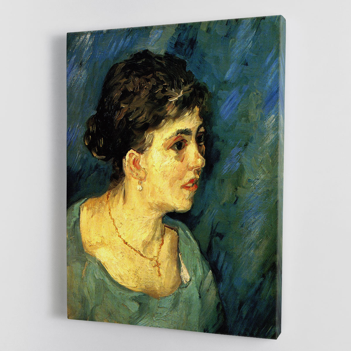 Portrait of Woman in Blue by Van Gogh Canvas Print or Poster - Canvas Art Rocks - 1
