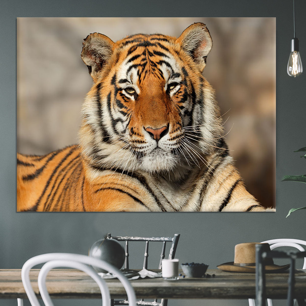 Portrait of a Bengal tiger Canvas Print or Poster - Canvas Art Rocks - 3