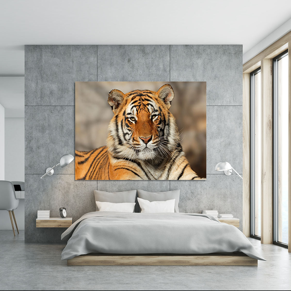 Portrait of a Bengal tiger Canvas Print or Poster - Canvas Art Rocks - 5