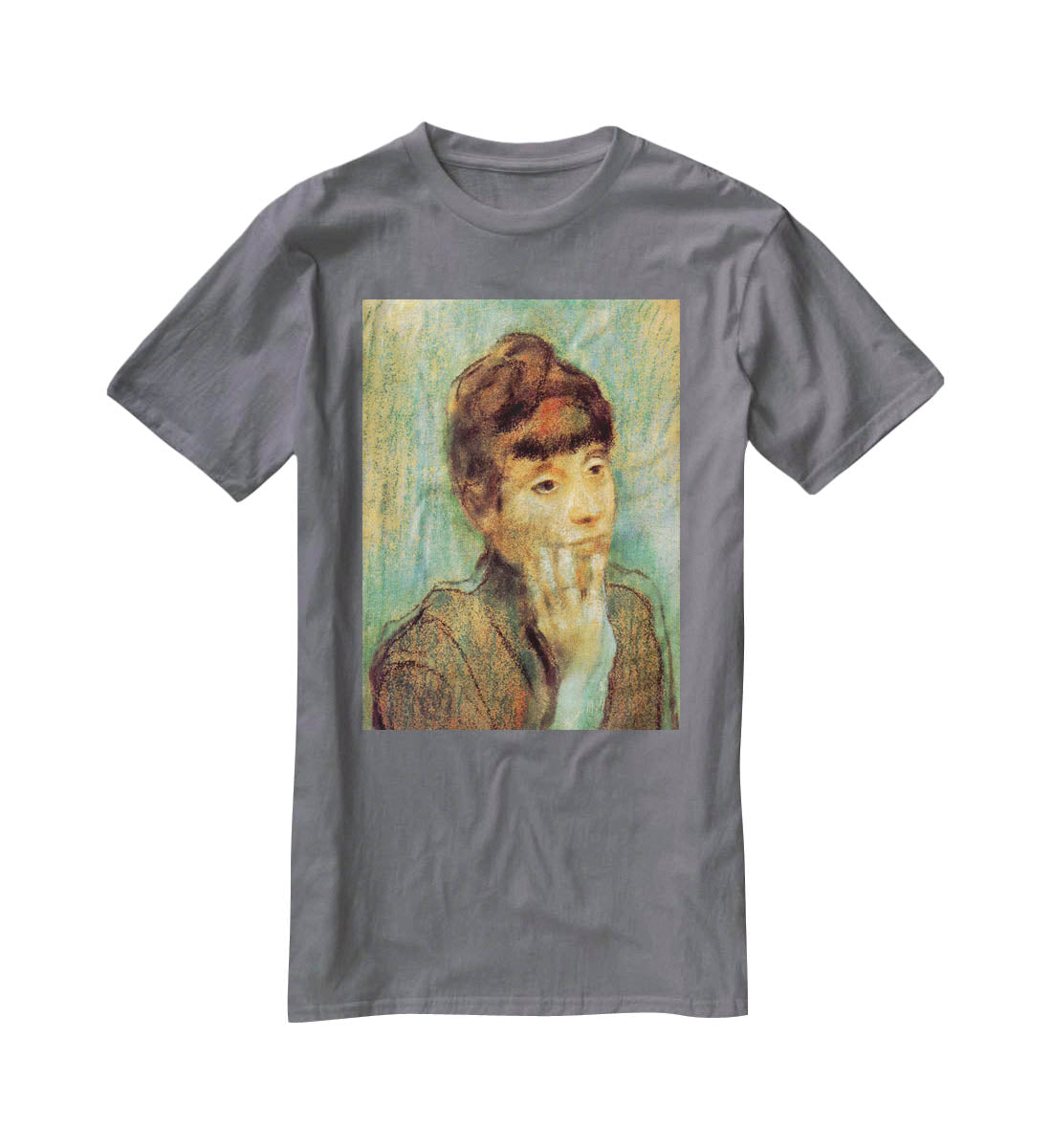 Portrait of a Lady by Degas T-Shirt - Canvas Art Rocks - 3