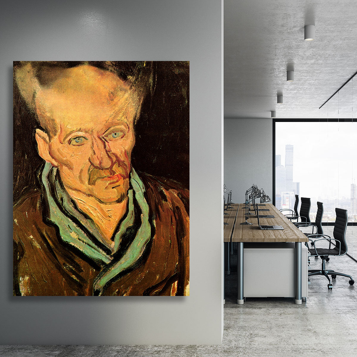 Portrait of a Patient in Saint-Paul Hospital by Van Gogh Canvas Print or Poster - Canvas Art Rocks - 3