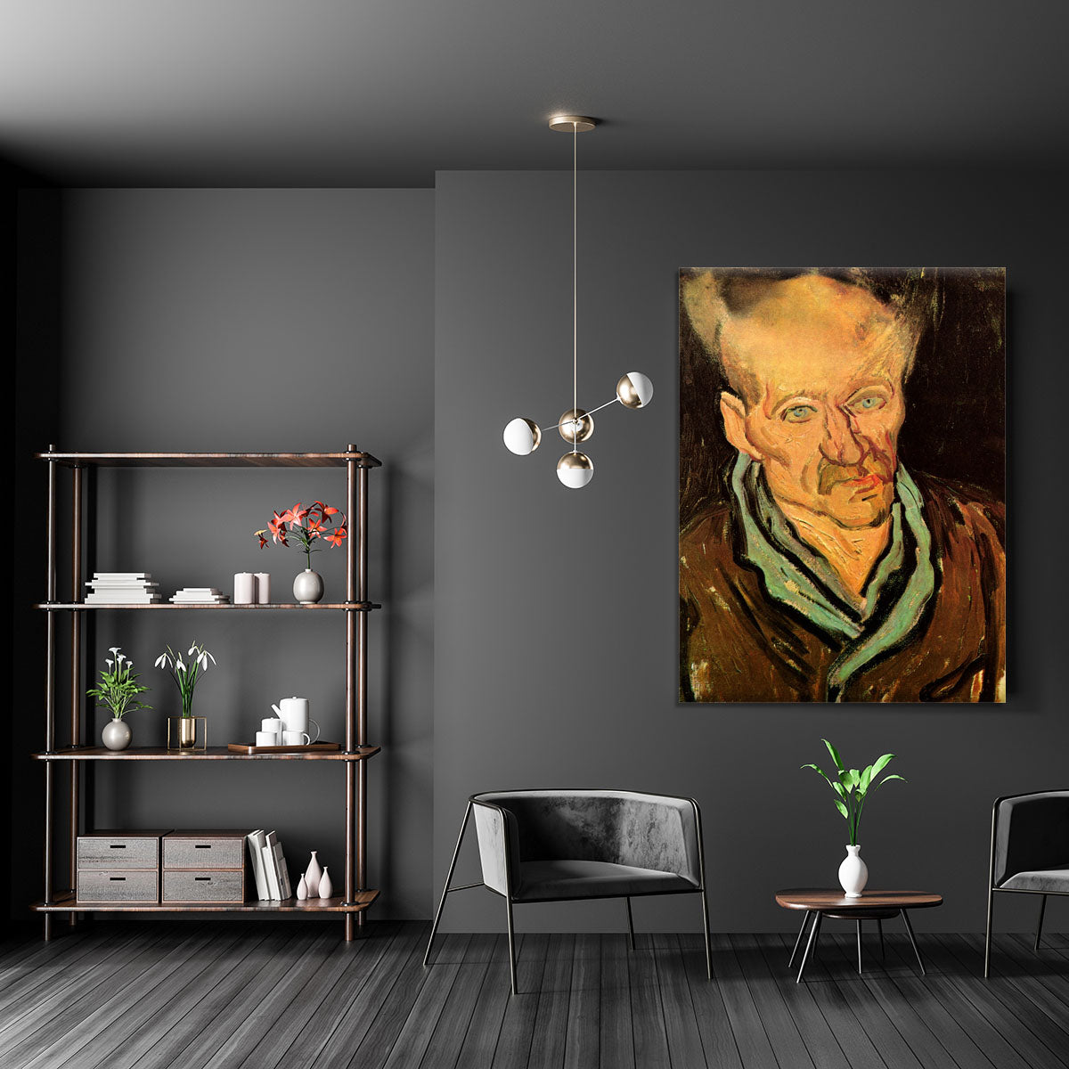 Portrait of a Patient in Saint-Paul Hospital by Van Gogh Canvas Print or Poster - Canvas Art Rocks - 5