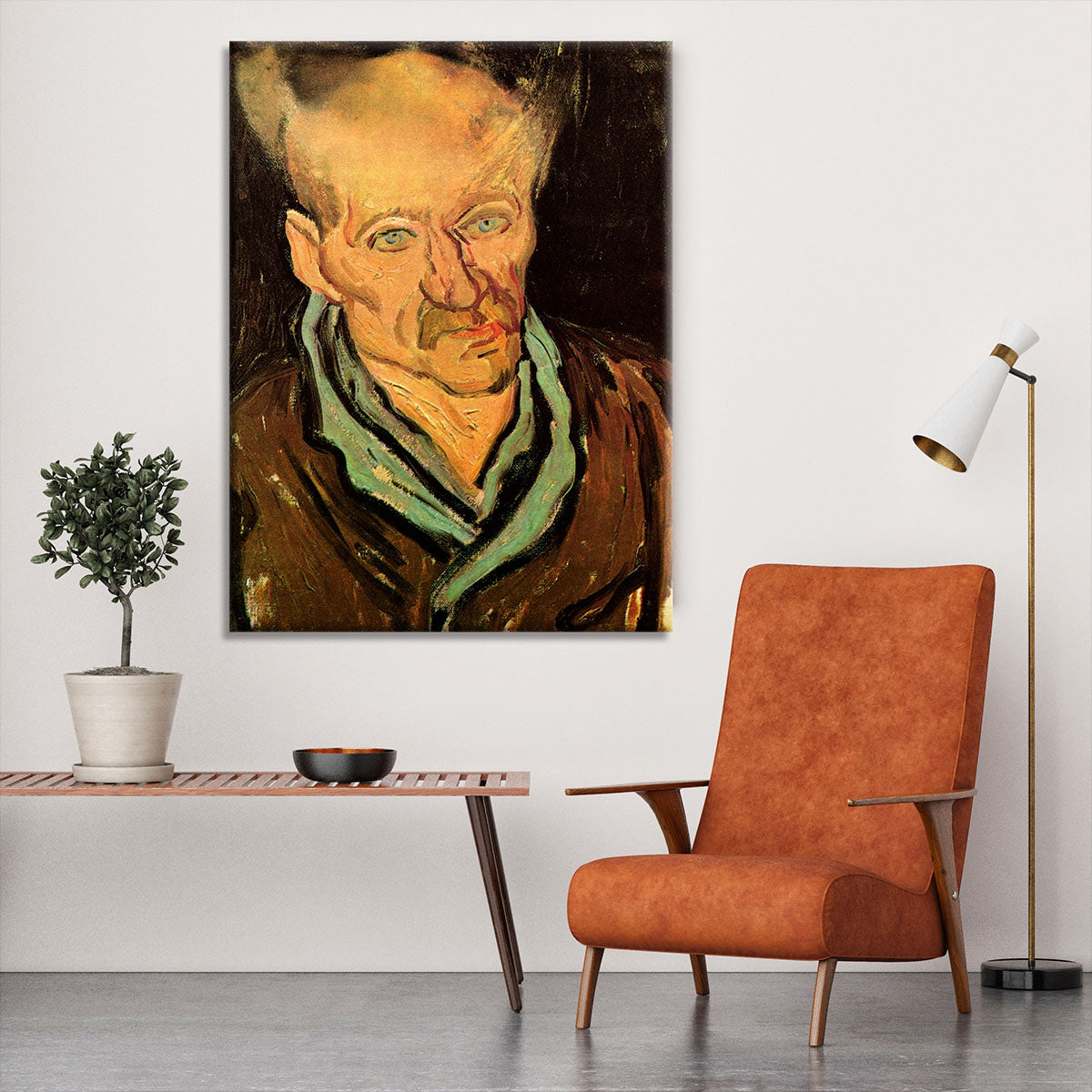 Portrait of a Patient in Saint-Paul Hospital by Van Gogh Canvas Print or Poster - Canvas Art Rocks - 6