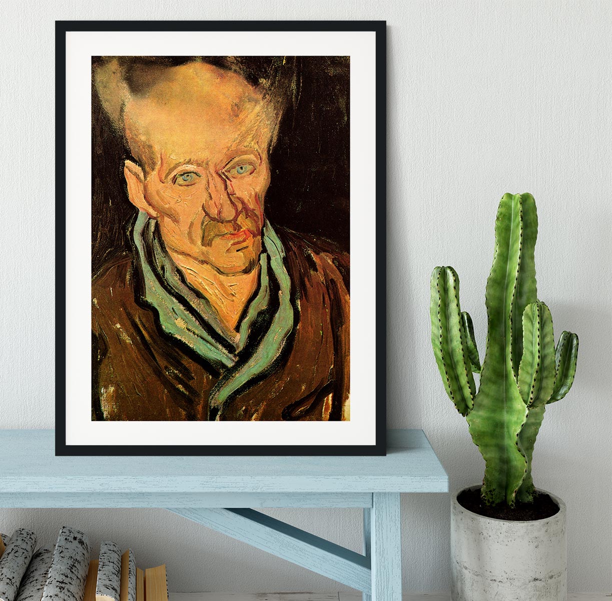 Portrait of a Patient in Saint-Paul Hospital by Van Gogh Framed Print - Canvas Art Rocks - 1