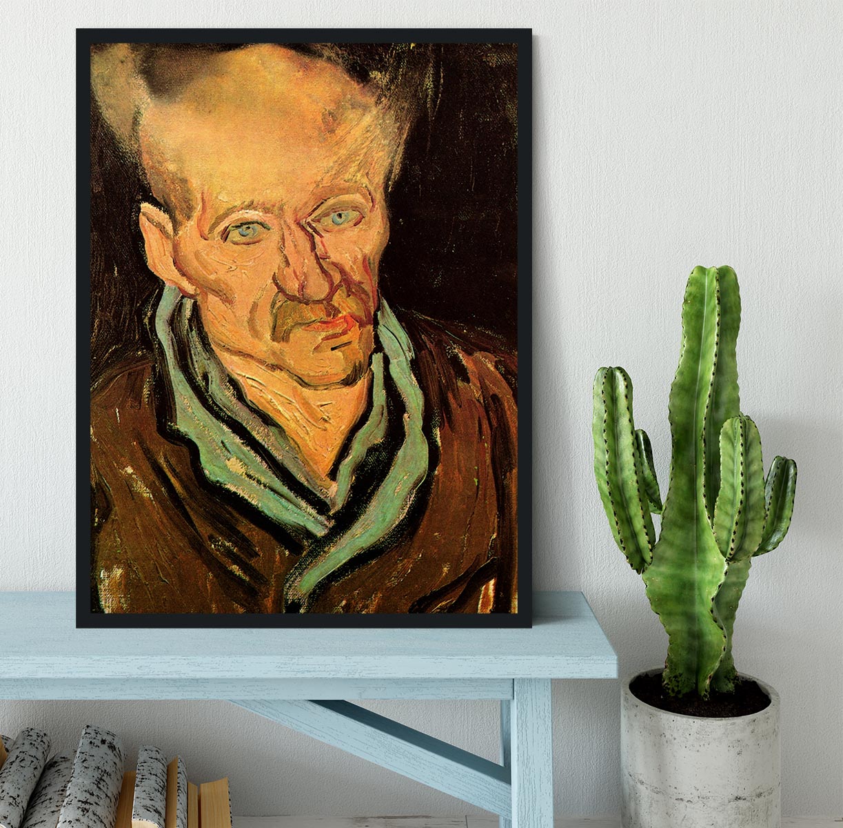 Portrait of a Patient in Saint-Paul Hospital by Van Gogh Framed Print - Canvas Art Rocks - 2