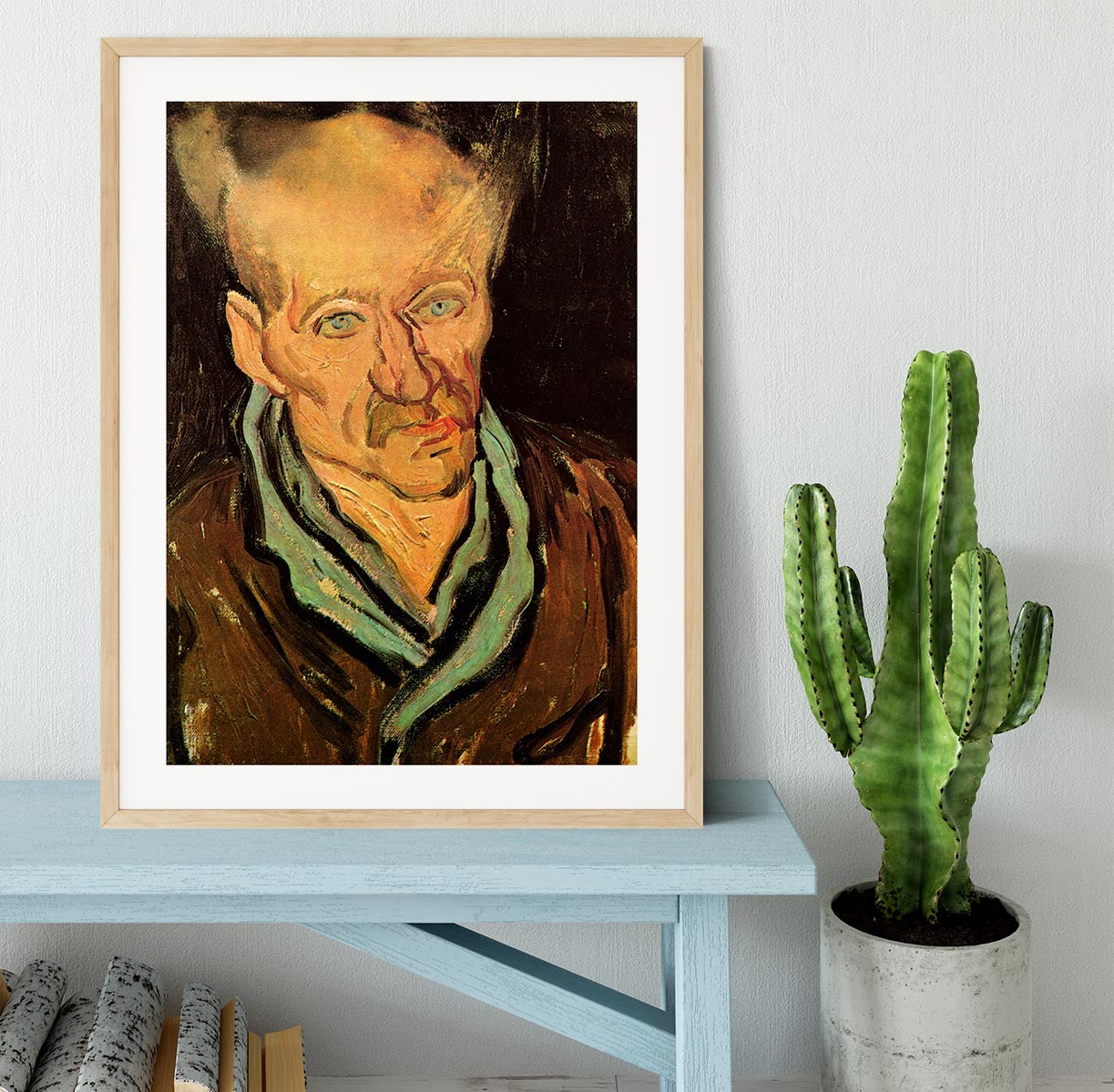 Portrait of a Patient in Saint-Paul Hospital by Van Gogh Framed Print - Canvas Art Rocks - 3