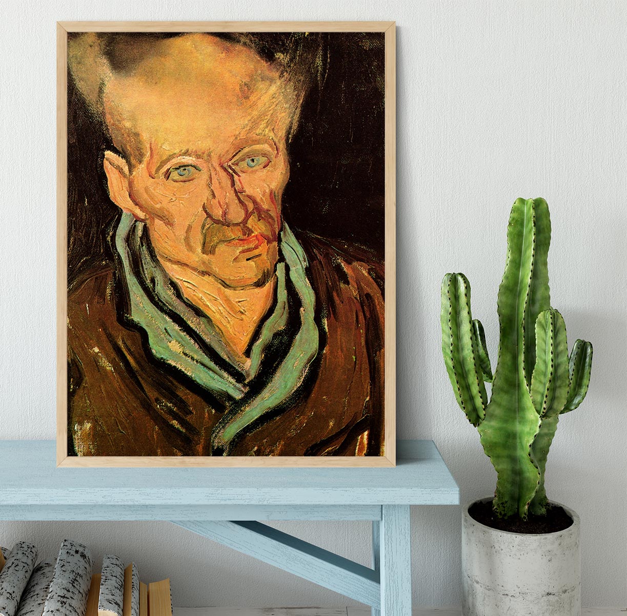 Portrait of a Patient in Saint-Paul Hospital by Van Gogh Framed Print - Canvas Art Rocks - 4