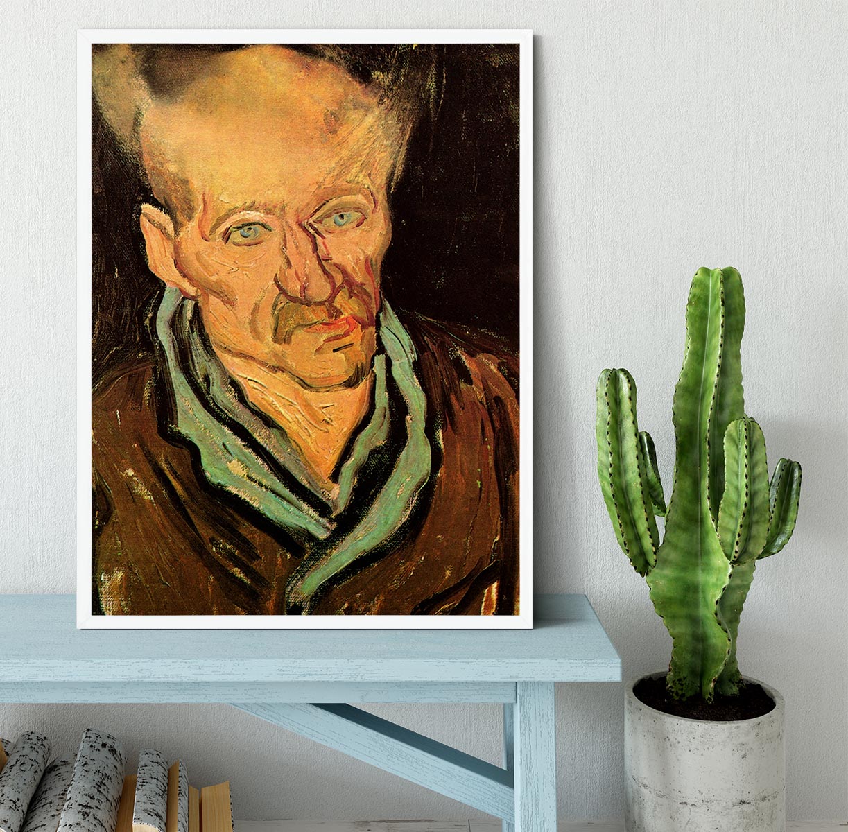 Portrait of a Patient in Saint-Paul Hospital by Van Gogh Framed Print - Canvas Art Rocks -6
