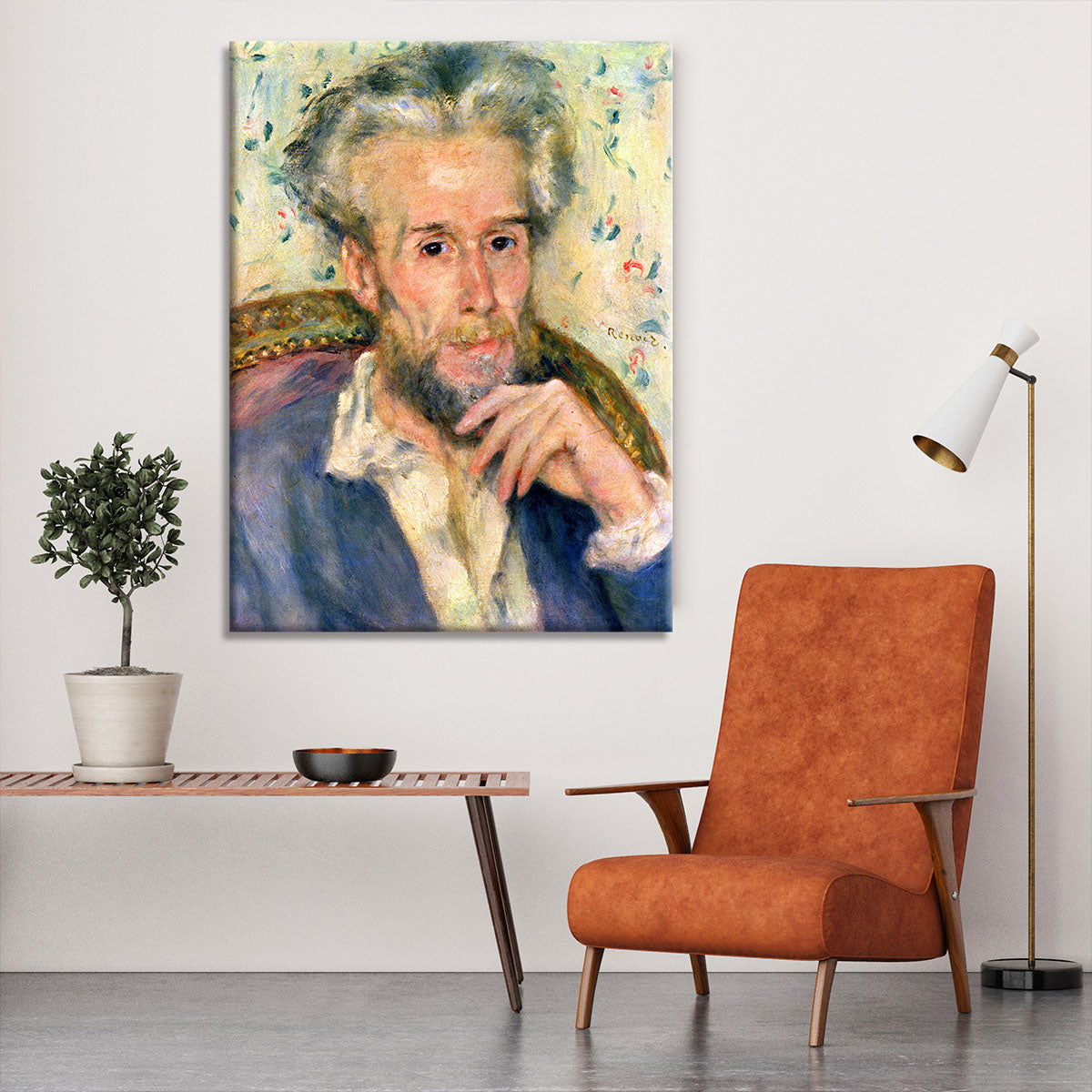 Portrait of a man by Renoir Canvas Print or Poster - Canvas Art Rocks - 6