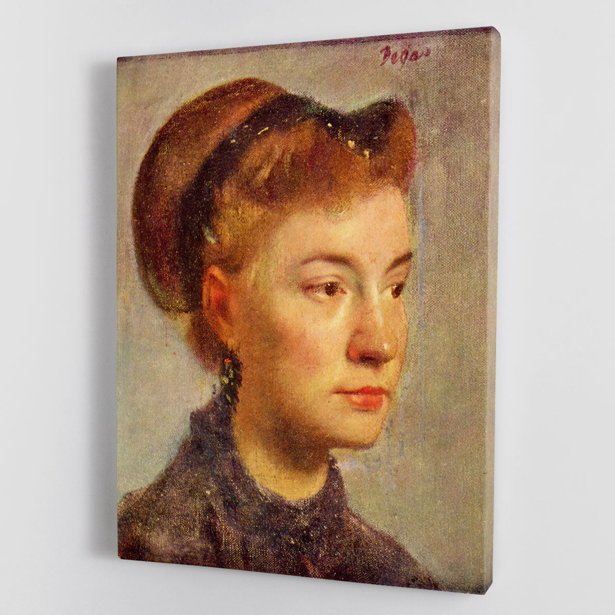 Portrait of a young Lady by Degas Canvas Print or Poster - Canvas Art Rocks - 1