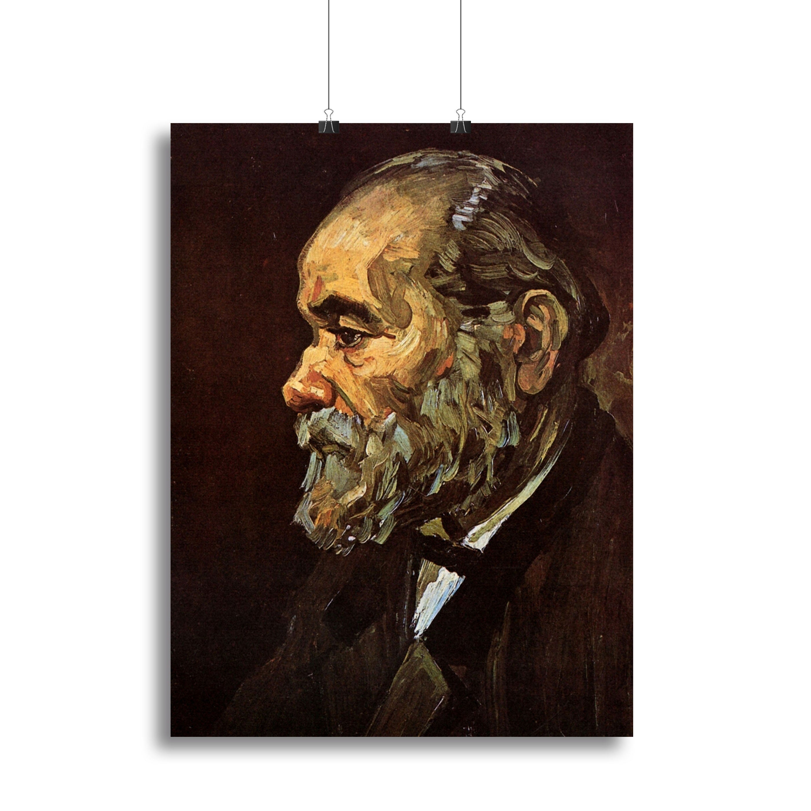 Portrait of an Old Man with Beard by Van Gogh Canvas Print or Poster - Canvas Art Rocks - 2