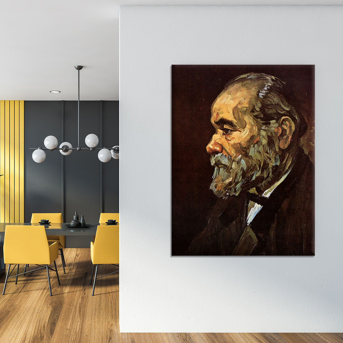 Portrait of an Old Man with Beard by Van Gogh Canvas Print or Poster - Canvas Art Rocks - 4