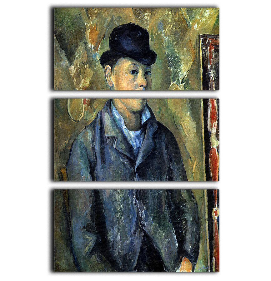 Portrait of his son Paul CÇzanne by Cezanne 3 Split Panel Canvas Print - Canvas Art Rocks - 1