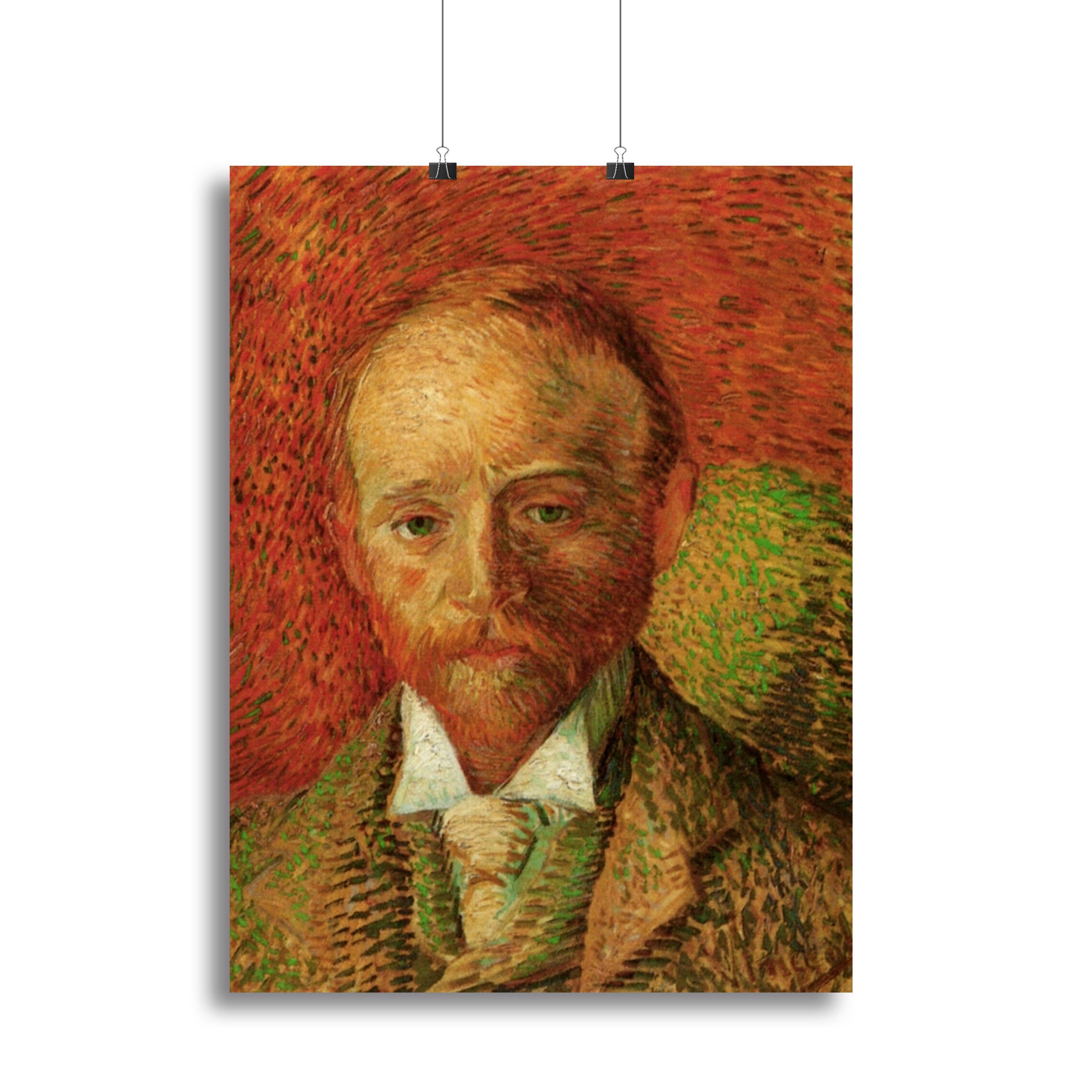 Portrait of the Art Dealer Alexander Reid by Van Gogh Canvas Print or Poster - Canvas Art Rocks - 2