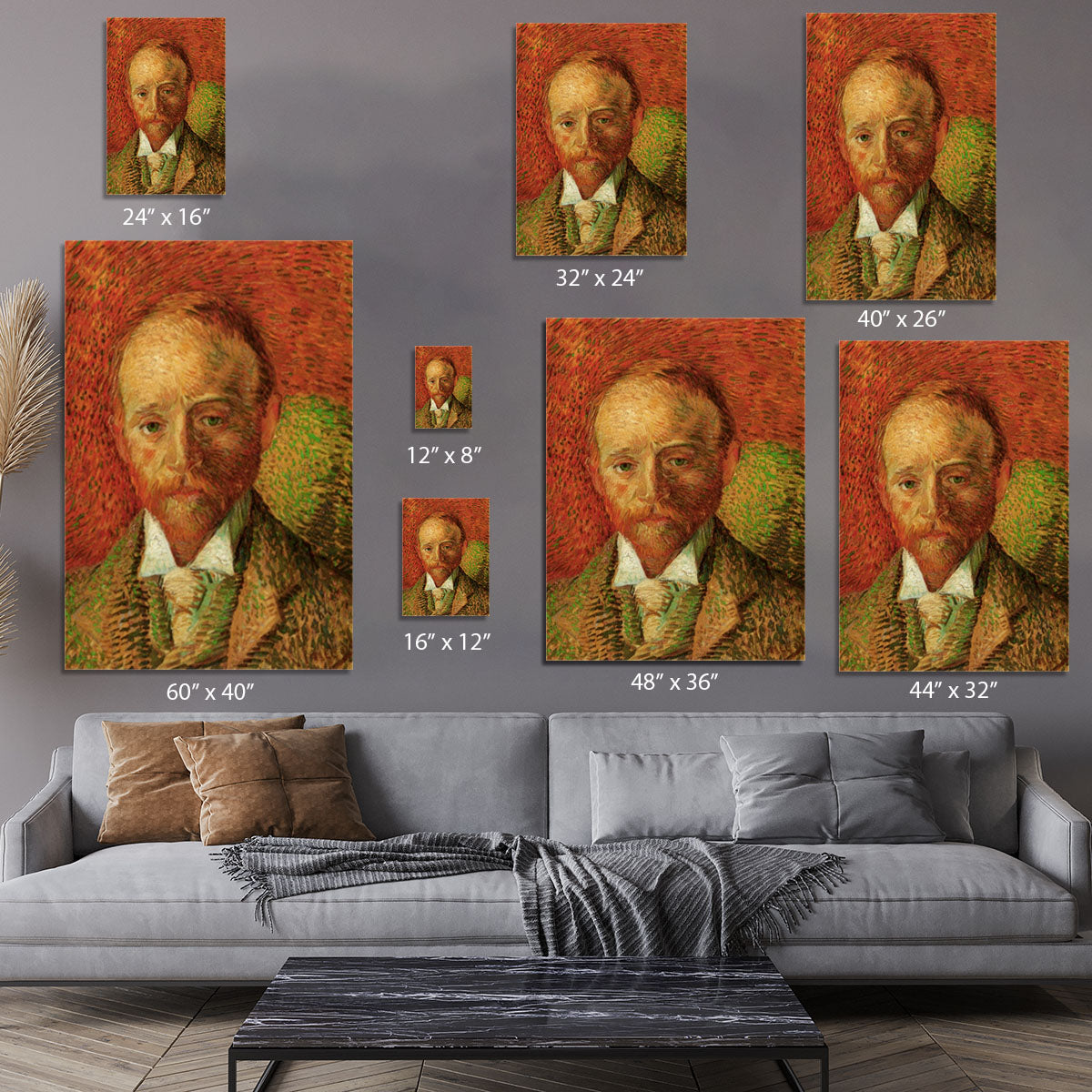 Portrait of the Art Dealer Alexander Reid by Van Gogh Canvas Print or Poster - Canvas Art Rocks - 7
