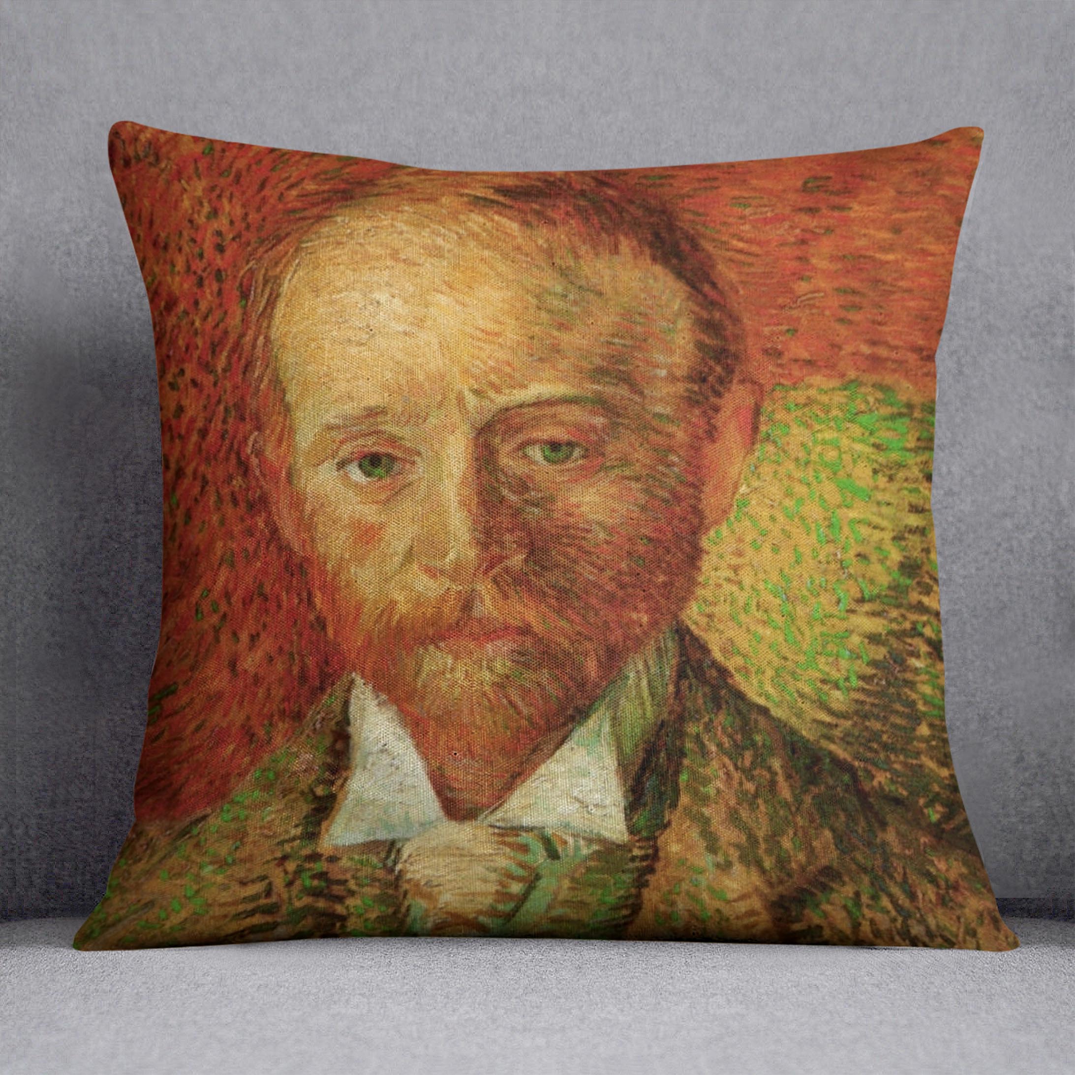 Portrait of the Art Dealer Alexander Reid by Van Gogh Cushion