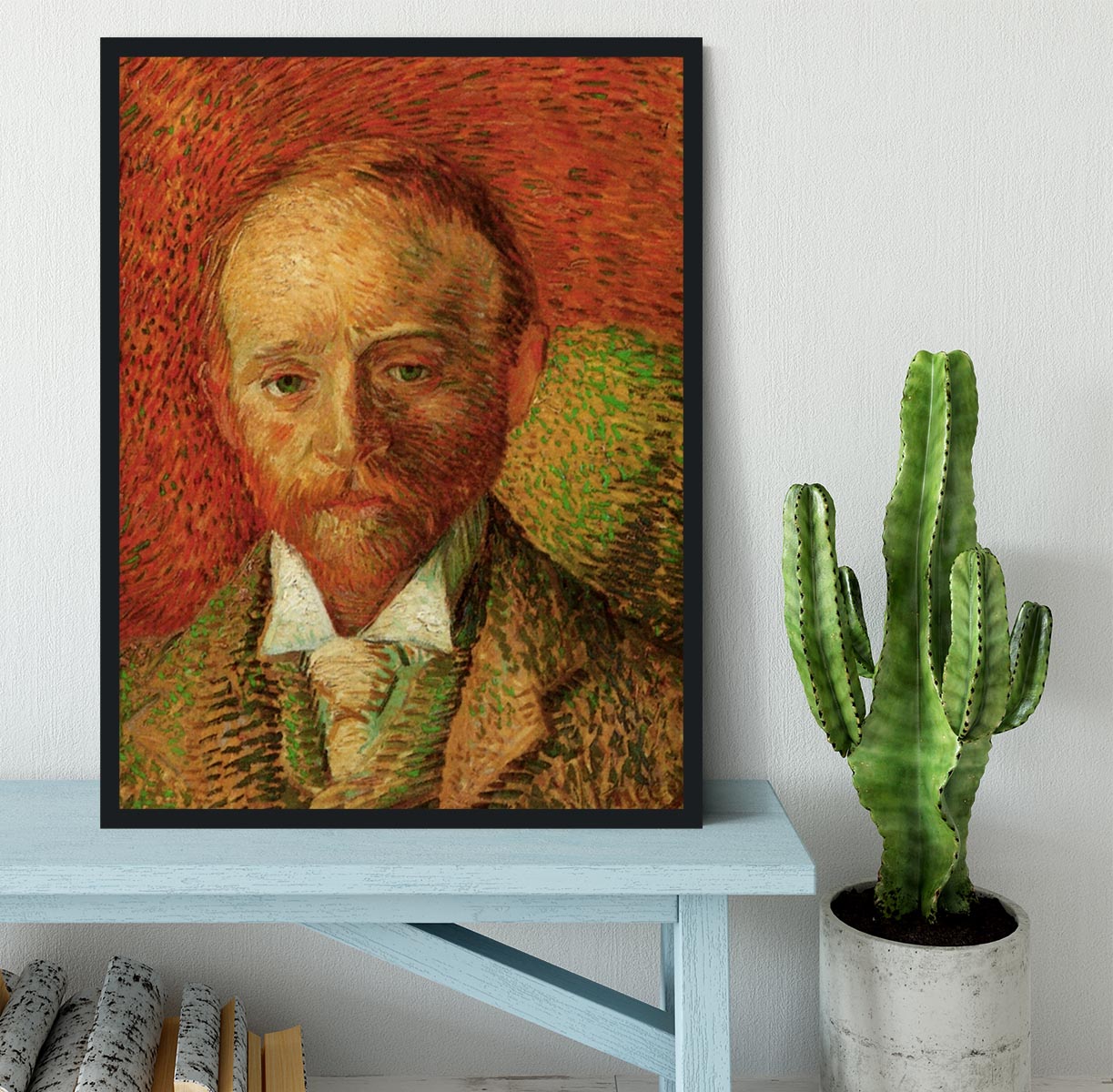 Portrait of the Art Dealer Alexander Reid by Van Gogh Framed Print - Canvas Art Rocks - 2