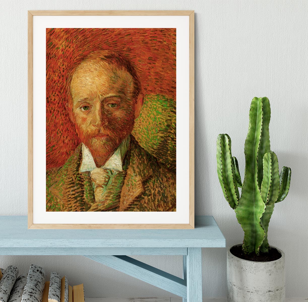 Portrait of the Art Dealer Alexander Reid by Van Gogh Framed Print - Canvas Art Rocks - 3