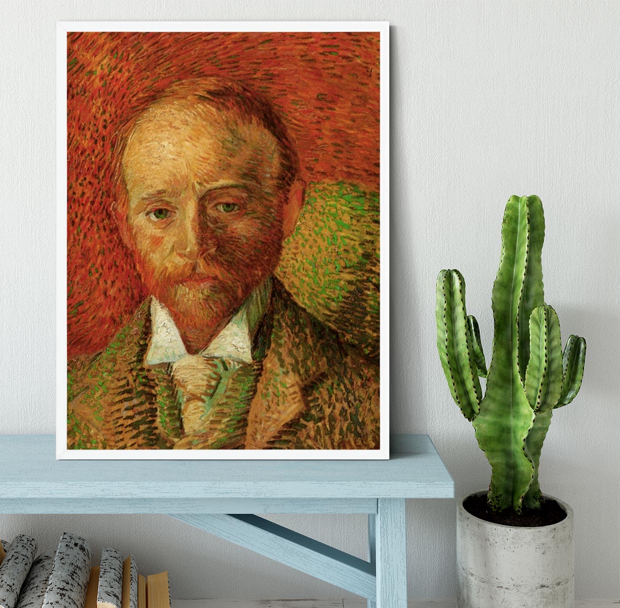 Portrait of the Art Dealer Alexander Reid by Van Gogh Framed Print - Canvas Art Rocks -6
