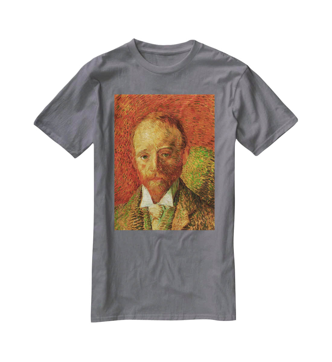 Portrait of the Art Dealer Alexander Reid by Van Gogh T-Shirt - Canvas Art Rocks - 3