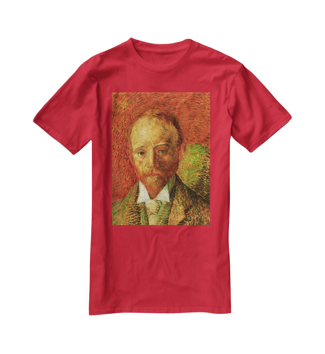 Portrait of the Art Dealer Alexander Reid by Van Gogh T-Shirt - Canvas Art Rocks - 4