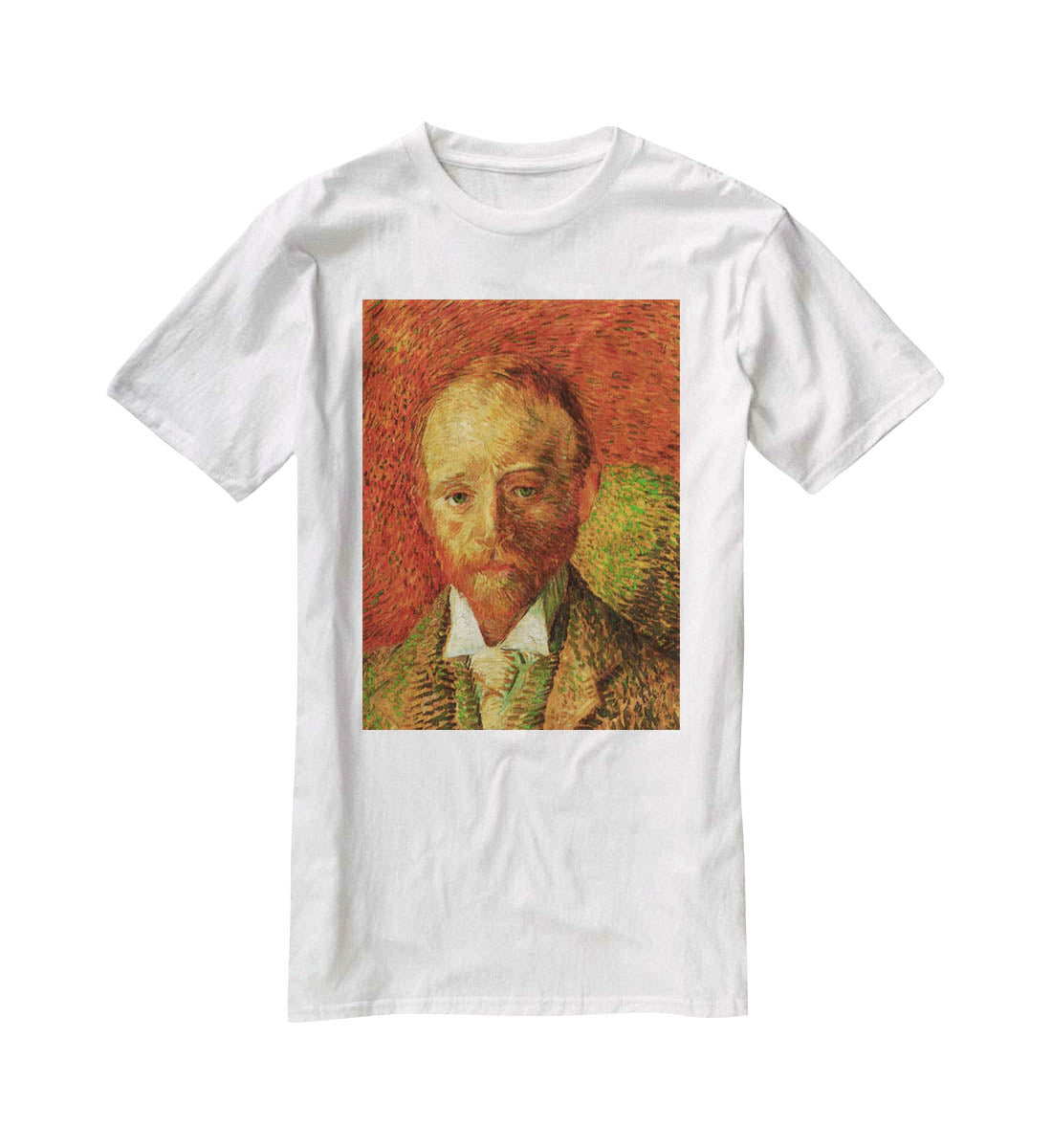 Portrait of the Art Dealer Alexander Reid by Van Gogh T-Shirt - Canvas Art Rocks - 5