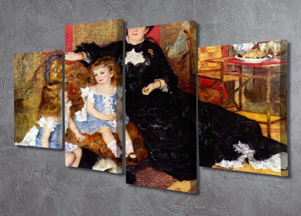 Portrait of the Mrs Charpentier and her children by Renoir 4 Split Panel Canvas - Canvas Art Rocks - 2