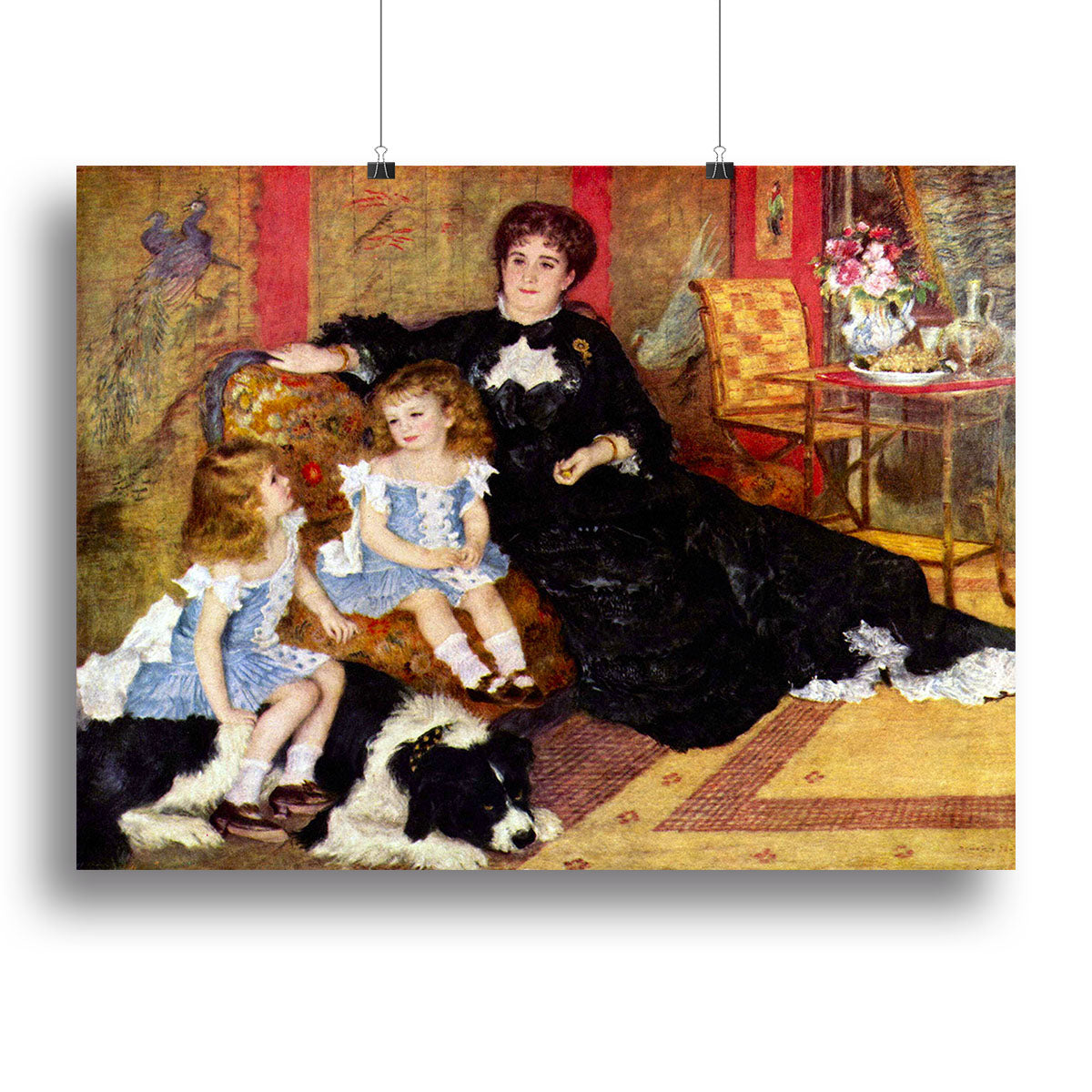 Portrait of the Mrs Charpentier and her children by Renoir Canvas Print or Poster - Canvas Art Rocks - 2