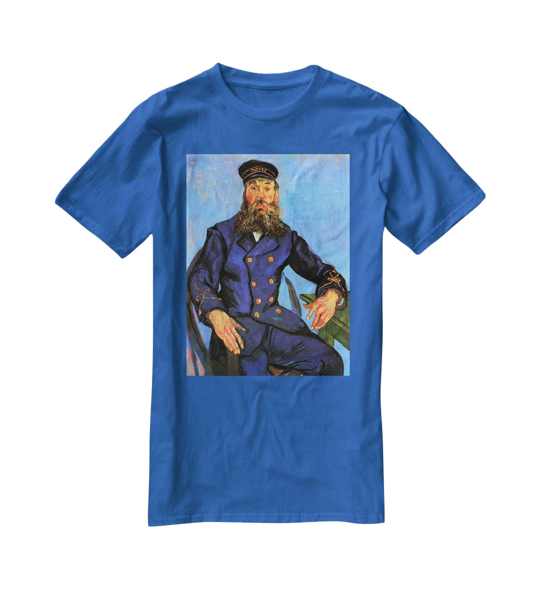 Portrait of the Postman Joseph Roulin by Van Gogh T-Shirt - Canvas Art Rocks - 2