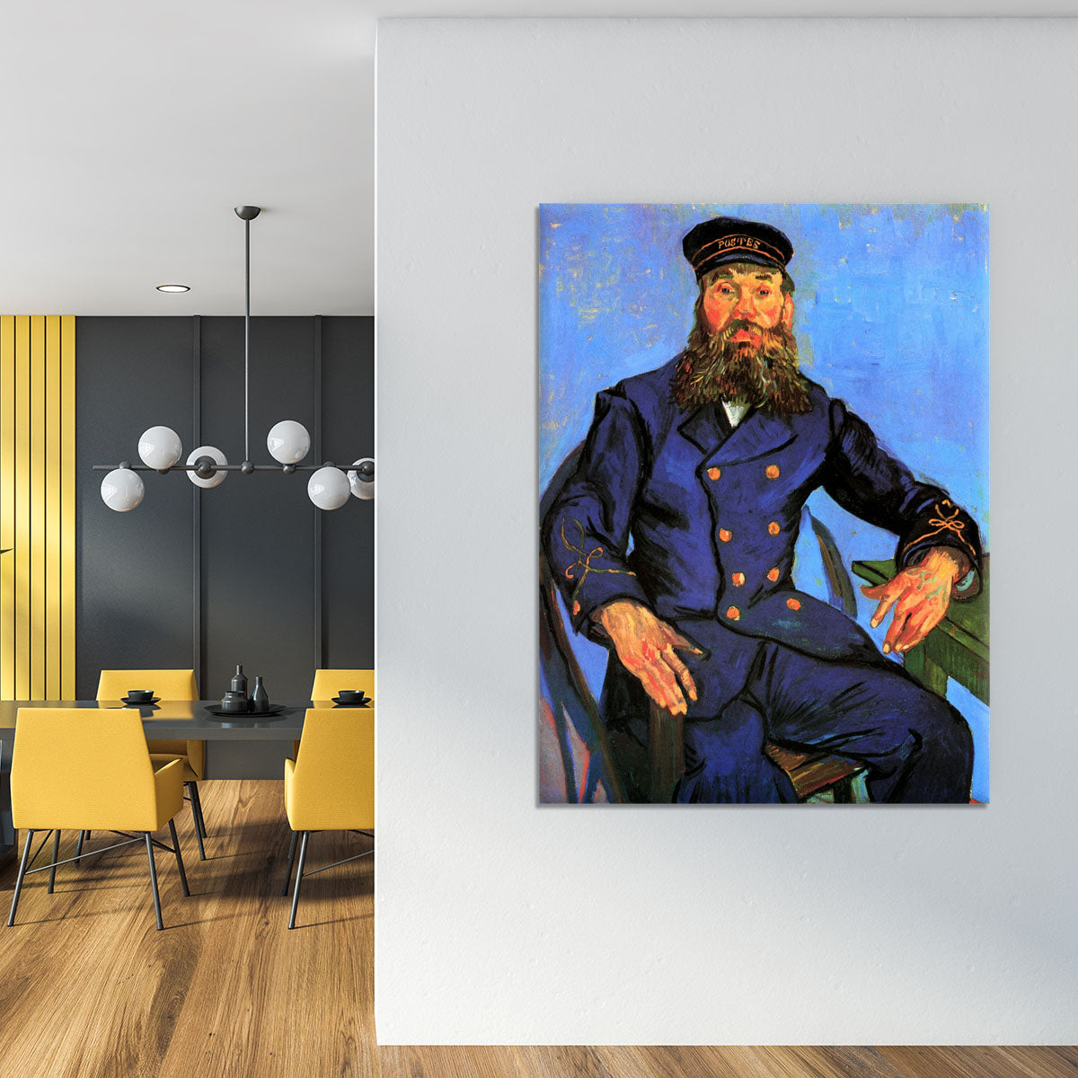 Portrait of the Postman Joseph Roulin by Van Gogh Canvas Print or Poster - Canvas Art Rocks - 4