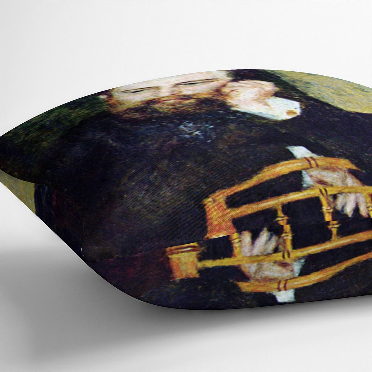 Portrait of the painter Alfred Sisley 1 by Renoir Cushion