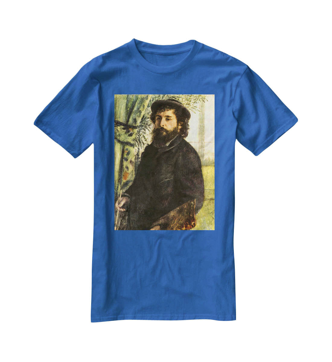 Portrait of the painter Claude Monet by Renoir T-Shirt - Canvas Art Rocks - 2