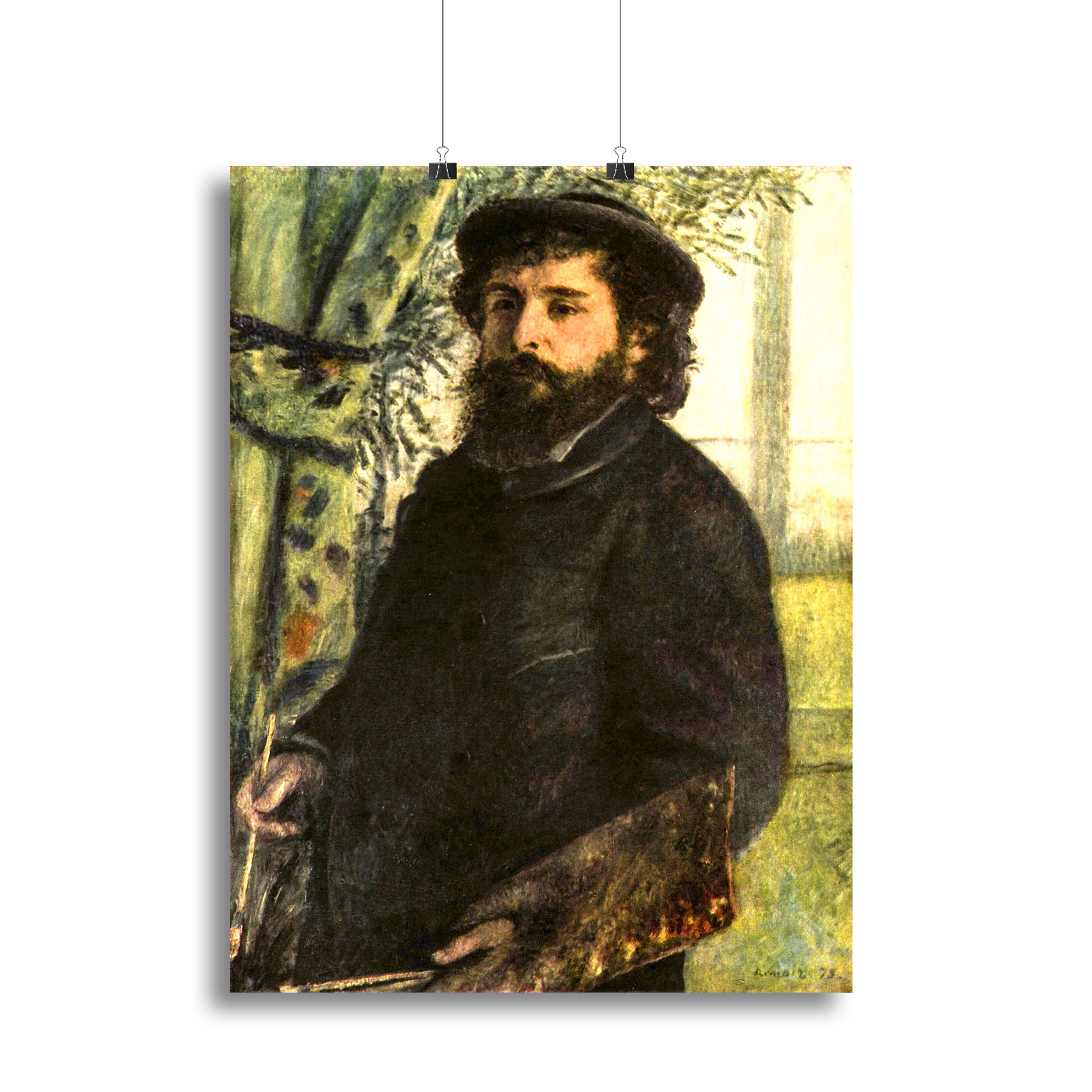Portrait of the painter Claude Monet by Renoir Canvas Print or Poster - Canvas Art Rocks - 2