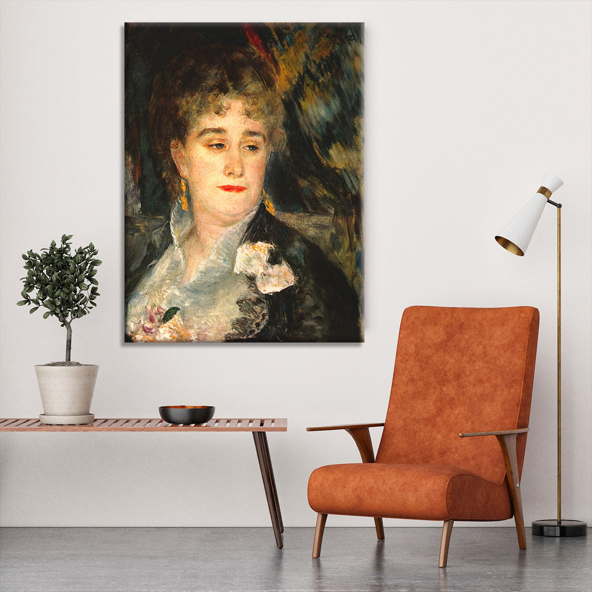 Portraits of Mme Charpentier by Renoir Canvas Print or Poster - Canvas Art Rocks - 6