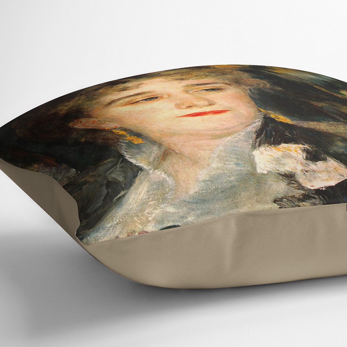 Portraits of Mme Charpentier by Renoir Cushion