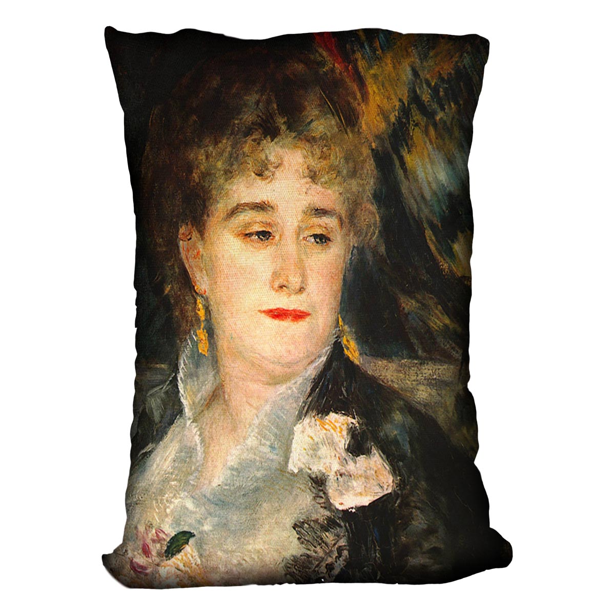 Portraits of Mme Charpentier by Renoir Cushion