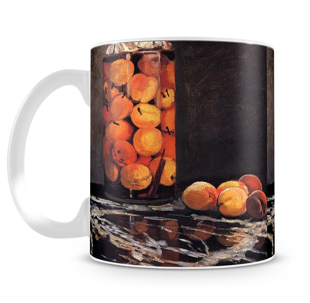 Pot of Peaches by Monet Mug - Canvas Art Rocks - 4