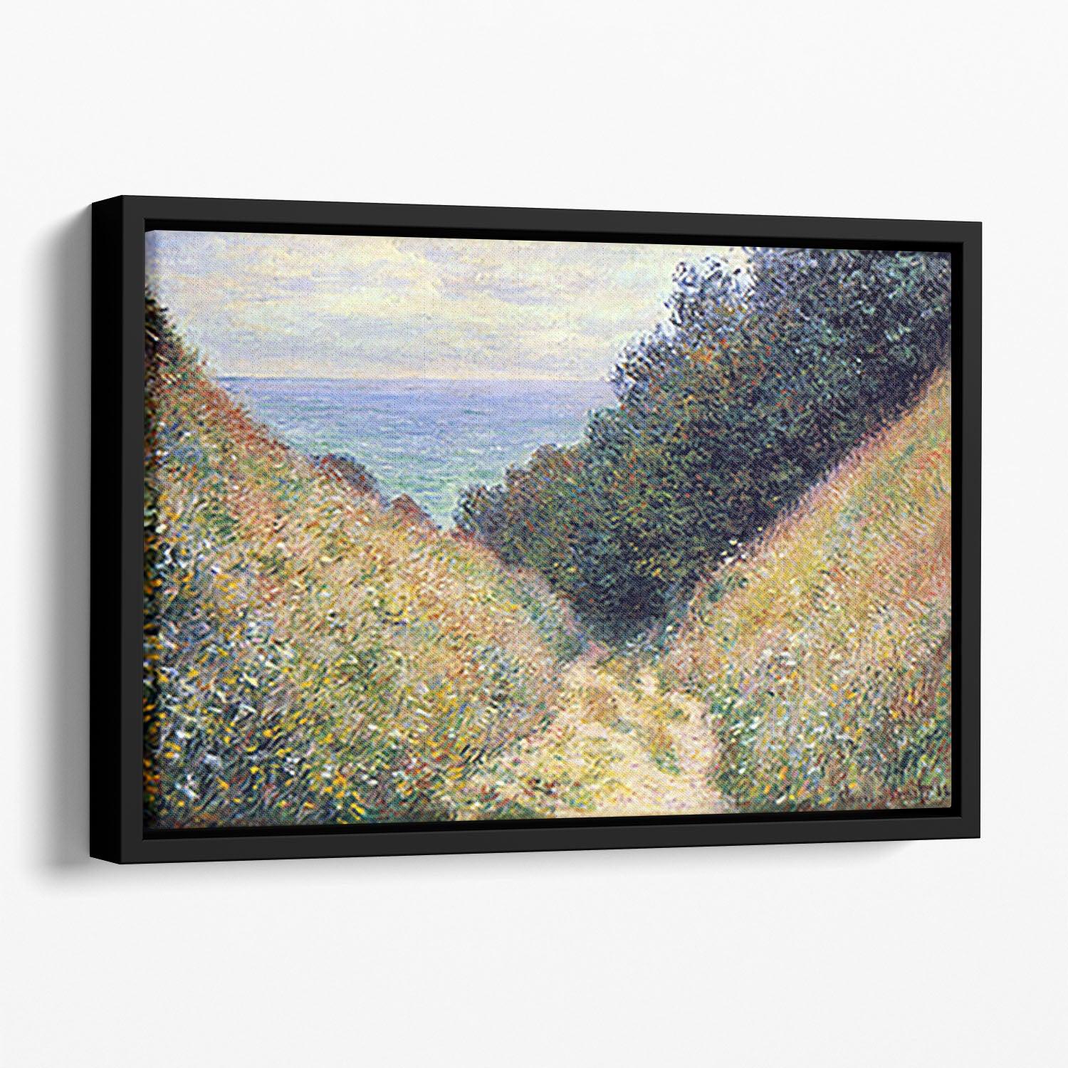 Pourville 1 by Monet Floating Framed Canvas